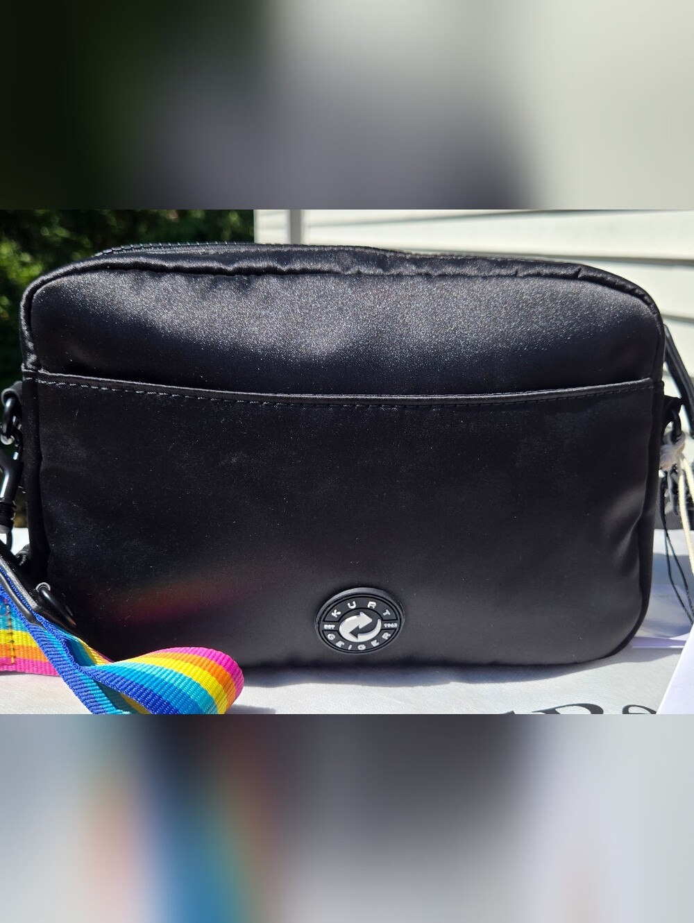 NWT Kurt Geiger London Rainbow Quilted Recycled Nylon Crossbody Bag w/Dust Bag - Picture 4 of 12